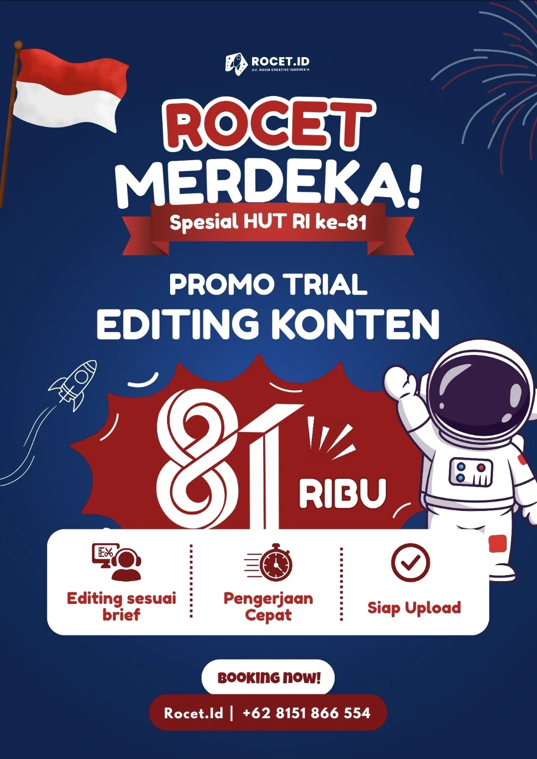 Trial Editing - Promo Rocet Merdeka